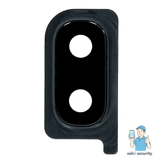 Camera Lens Glass with Frame for Samsung Galaxy A30 Black thumbnail